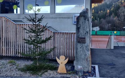 Zusammenhalt: Der TCK Christbaum steht zum Schmücken bereit